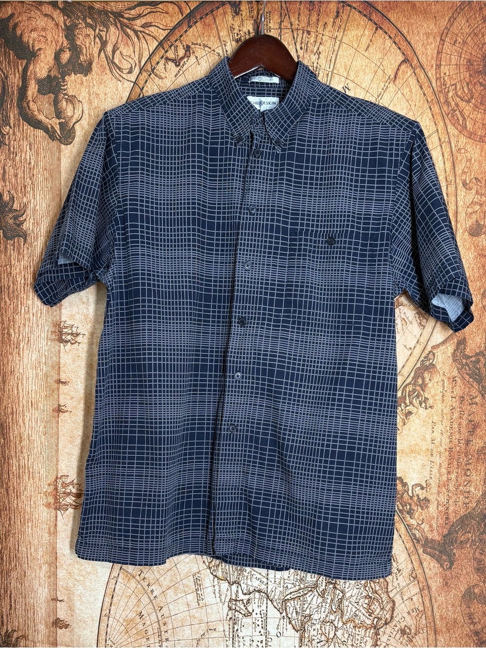 Ron Chereskin Short Sleeve Button Up Shirt Men's XL  1 Chest Pocket Casual Class